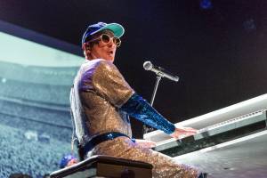 Sequins, feathers and powerhouse piano – audiences rocket into Eltons unforgettable universe. Photos courtesy of Moon Coin Productions Inc.