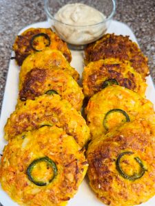 Photo by Vickie Chynoweth 
Carrot potato fritters.