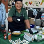 Chef Martha Gamboa of Seattles Bookstore Bar and Cafe partners with WM for their Scrap Happy Kitchen to educate community members about food waste. Courtesy photo.