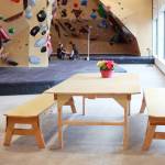 Climb NORA is set up to be a true third space for the climbing community including places to sit and spend time, fast wifi and snacks for purchase.