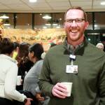 Hospital director Joe Brown enjoys the festivities at their Santa and Mrs. Claus holiday event. Photo by Keelin Everly-Lang / the Mirror