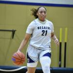 Iyana Waltar brings the ball up the floor for Decatur. Ben Ray / The Mirror