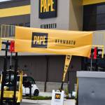 The new 12-acre Pape Kenworth facility opened this year, which features a standalone Collision Center with the latest paint booth technology, 23 service bays, over 17,000 square feet of parts and a drivers lounge with laundry facilities. Photo by Bruce Honda