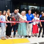 Cutters Point Coffee opened a location in Federal Way this year. Here, members of the community celebrate the opening of the cafe with a ribbon cutting. Photo by Bruce Honda