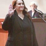 Melissa Hamilton is sworn in as a new member of the Federal Way City Council on Jan. 6. Photos by Keelin Everly-Lang / the Mirror