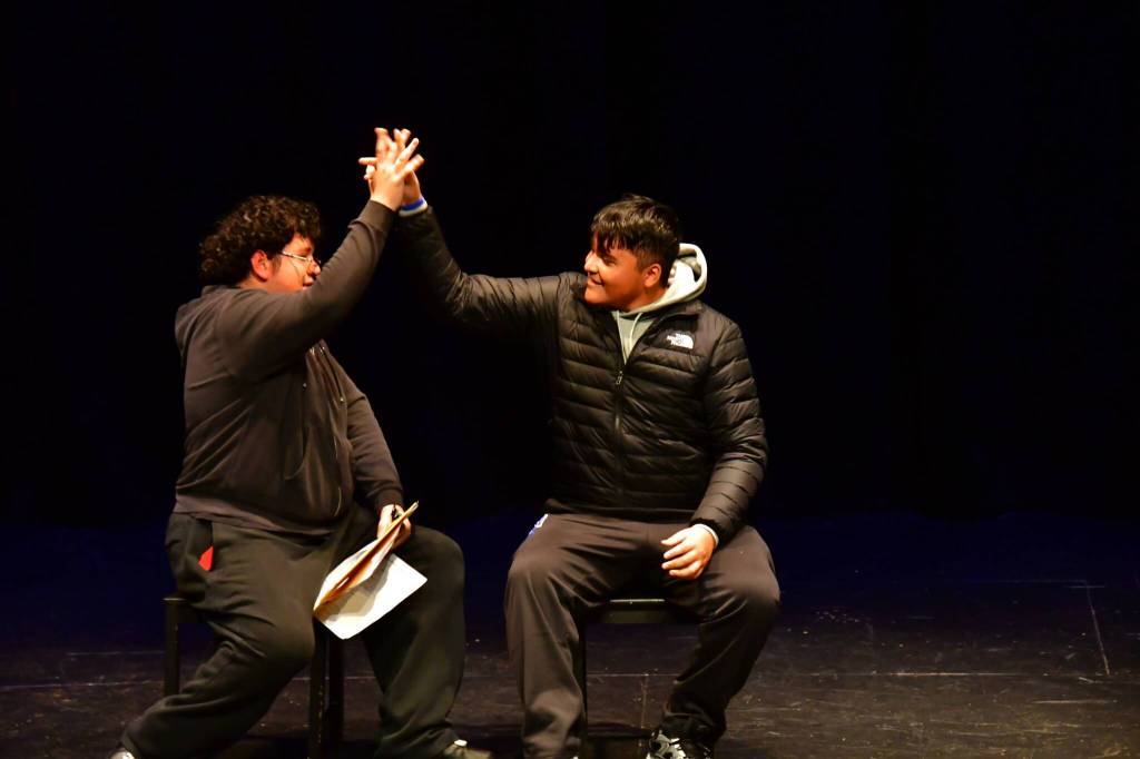 The Federal Way High School drama showcase featured many different scenes presented by students. Photo by Bruce Honda.