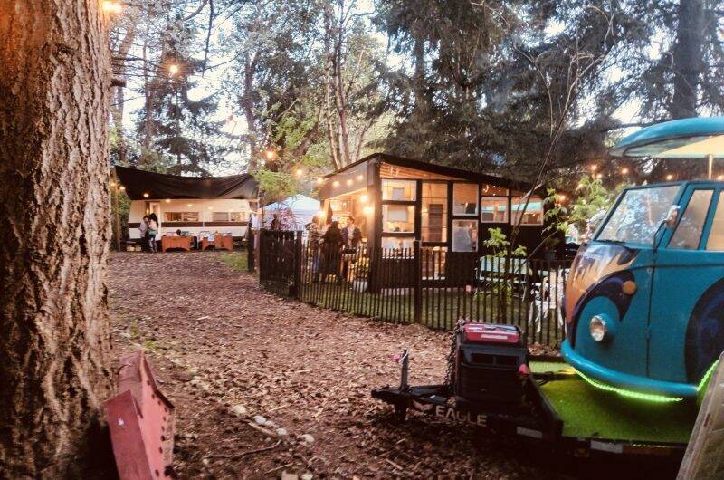 The vintage RVs and other unique options for overnight stays form a ring, an intentional move to connect guests to each other owner Joanna Hall said. Courtesy photo.