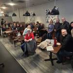 Hot off the Presses brings together community members with community leaders and the Federal Way Mirror every month at Poverty Bay Cafe. Staff photo