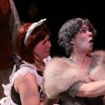 Photo by Allyson Meyer/Whidbey Island Center for the Arts. Sommer Harris as Leonie the maid and Patricia Duff as Madame Renauld, wife of the murder victim.