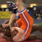 Decaturs Jayden Walker pins his opponent from Auburn Mountainview. Ben Ray / The Mirror