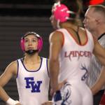 Marina Velasco-Bono looks onward at the crowd during her finals match. Ben Ray / The Mirror