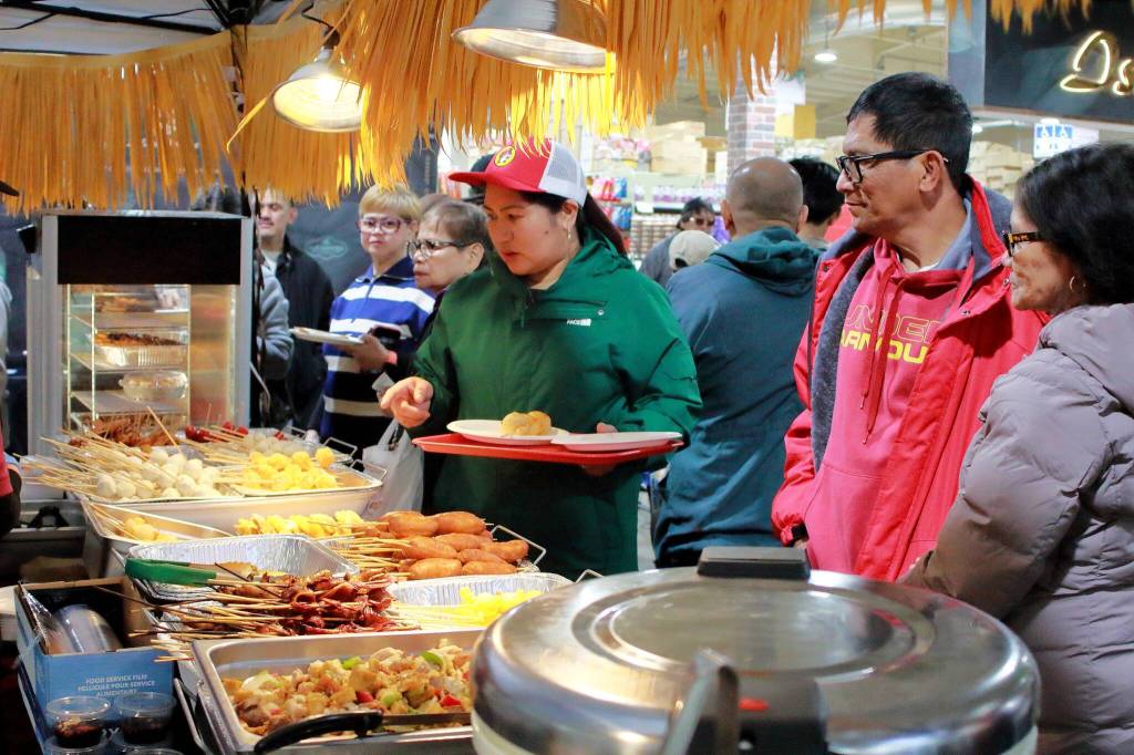 Photos by Keelin Everly-Lang / the Mirror
Although set up in the middle of a grocery store, Chef Aryan Rivera told the Mirror they constructed the street food stall to look and feel like those in the Philippines to give guests that feeling of nostalgia.