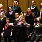 Photos by Bruce Honda
Jet Cities Chorus is led by director Rachel Pack, here leading a performance at Spring Fling concert March 22 in Federal Way.