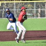 Kingston Edwards makes the throw across the diamond for Thomas Jefferson. Ben Ray / The Mirror