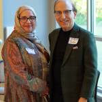 Dr Tabassum and Dr. Mohammad A. Saeed at the ICFW Fundraiser Luncheon. Photo by Keelin Everly-Lang / the Mirror