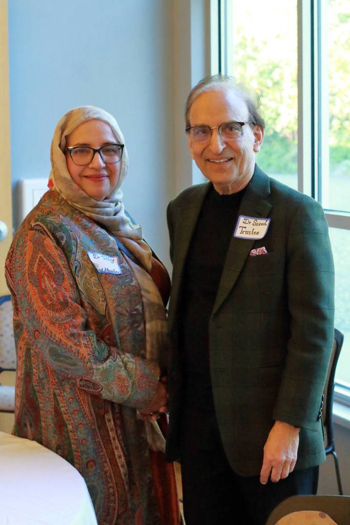 Dr Tabassum and Dr. Mohammad A. Saeed at the ICFW Fundraiser Luncheon. Photo by Keelin Everly-Lang / the Mirror