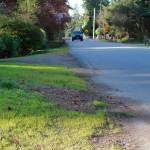 This road edge on 20th Avenue South will soon feature a protected shoulder area meant to separate pedestrians from cars. Photo by Keelin Everly-Lang / the Mirror