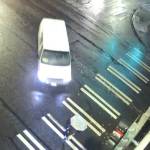 Photo from SafeCity footage
A child crosses the street right before being hit by the white van on Oct. 27, 2025, at the intersection of 19th Avenue SW and SW Campus Drive.