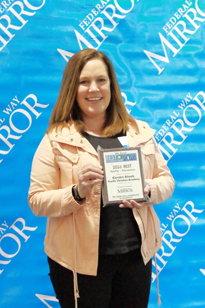 Photo by Keelin Everly-Lang / the Mirror
Elementary Teacher Kiersten Stimets from Pacific Christian Academy.