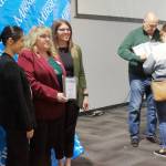 Village Green staff and FUSION staff pose for photos with their awards at Best of Federal Way. Photo by Keelin Everly-Lang / the Mirror
