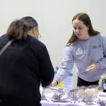 Photo by Keelin Everly-Lang / the Mirror
Megan Anderson of FUSION connects with community members.