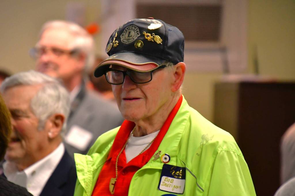 Lions Club member Bob Darrigan at the Rotary Clubs recent film screening event. Photo by Bruce Honda