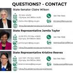 Contact information for local elected officials. Courtesy image