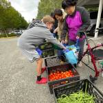 Photos courtesy of Martha Collins
Seniors at SHAG housing stock up on fresh produce.