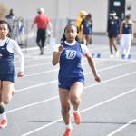 Decatur and Todd Beamer sprinters run during the 100 meter dash. Ben Ray / The Mirror