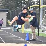 Decatur long jumper leaps into the sand pit. Ben Ray / The Mirror