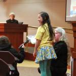 Photo by Keelin Everly-Lang / the Mirror
Andrea and Arianna Graham at a Federal Way City Council meeting.