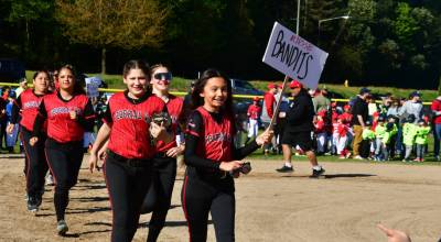 Teams came together to celebrate the opening of the local 2026 baseball season in Federal Way. Photo by Bruce Honda.