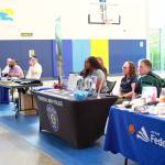 Federal Way city staff had informational tables at the April 30 Town Hall meeting.
