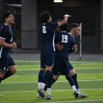 Israel Martinez is celebrated after scoring a go-ahead goal for Todd Beamer. Ben Ray / The Reporter
