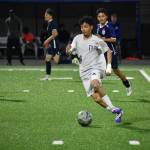 A Decatur player dribbles the ball upfield for the Gators. Ben Ray / The Reporter
A Decatur player dribbles the ball upfield for the Gators. Ben Ray / The Reporter