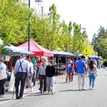 The new Federal Way Farmers Market location is surrounded by greenery and civic amenities like the PAEC and Town Square Park. Photo by Keelin Everly-Lang / the Mirror