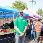 Recreation Manager Kevin Hutchinson at the Federal Way Farmers Market. Photo by Keelin Everly-Lang / the Mirror