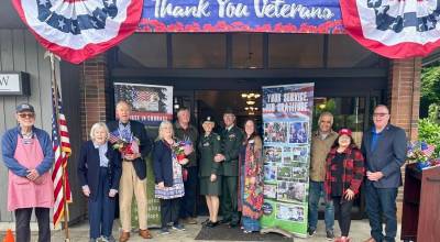 Photo courtesy of Cindy Ducich
Community members gathered May 23 for the Field of Honor event, hosted by the Rotary Club of Federal Way and Jack and Linda Butcher. The event honored service members and veterans while raising funds through the event and pancake breakfast to support disabled veterans and the American Lake Veterans Golf Course, serving wounded and disabled veterans.