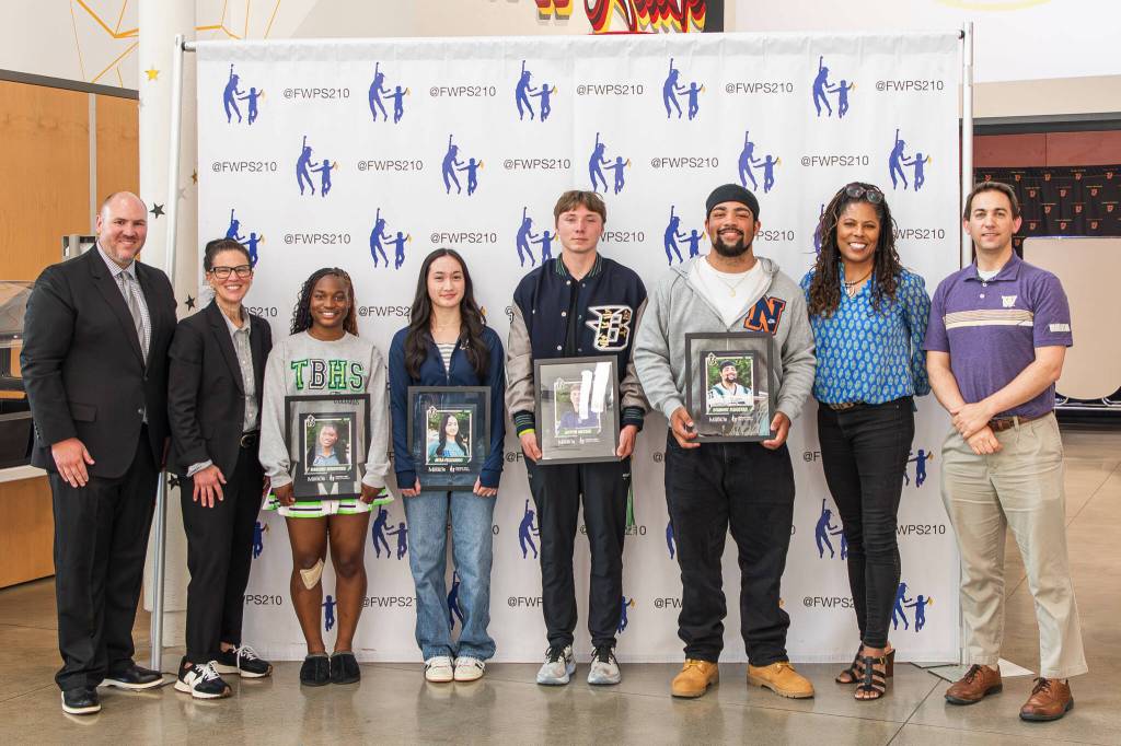 Todd Beamer finalists for the Federal Way Mirror athlete of the year. Photo provided by FWPS.