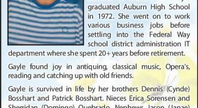 Gayle Bosshart | Obit