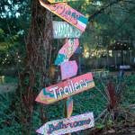 Signage and decor at Camp Moxy Jos in Federal Way is colorful, quirky and full of personality. Photo by Keelin Everly-Lang / the Mirror.