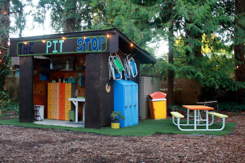 Photos by Keelin Everly-Lang / the Mirror
To create the fun and welcome atmosphere of Camp Moxy Jos, owner Joanna Hall built several structures that she is now working to get properly permitted.