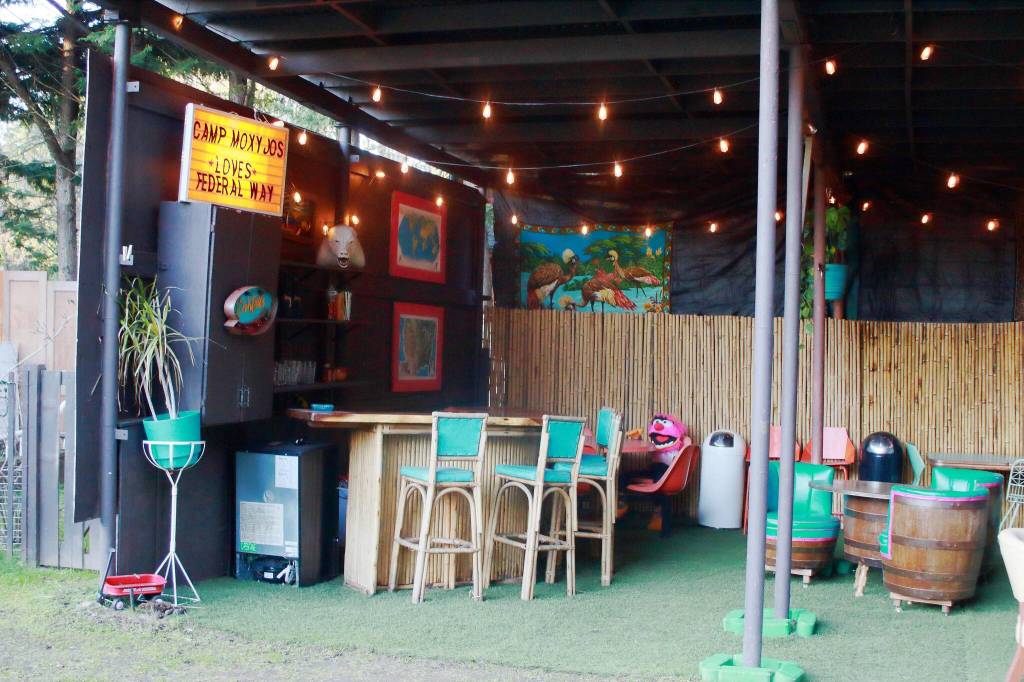 Once permitting is complete, owner Joanna Hall will be able to welcome guests back to the various amenities of Camp Moxy Jos, including this area deemed the Tiki Bar.