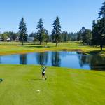 A par three shot at Cedar Irons. Photo provided by Robby Mullikin.