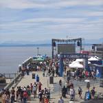 A view of the watch party on Pier 62. Ben Ray / The Reporter