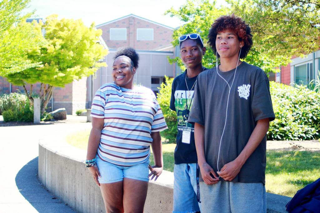 Mi'ona, Roland and Thomas visited the Washington State Capitol with Progress Pushers and learned about how to make their voice heard with local legislature. Photo by Keelin Everly-Lang / the Mirror.