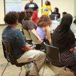 Build 2 Lead Youth Executive Committee leaders guide youth in the community through a listening session on topics including substance use, violence and housing instability. Photo by Keelin Everly-Lang / the Mirror.