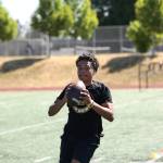 Dash Jones catches a pass and gives a look at the camera. Ben Ray / The Mirror