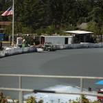 The track now has no lines where the lanes used to be. Ben Ray / The Mirror