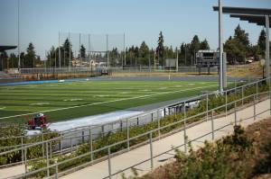 Federal Way Memorial Field track gets improved. Ben Ray / The Mirror